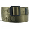 A0005768 Nylon Webbing Ladder Lock Belt Army Green XL *One Size Only - Outlet Store*