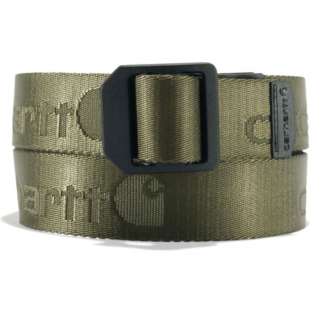 A0005768 Nylon Webbing Ladder Lock Belt Army Green XL *One Size Only - Outlet Store*