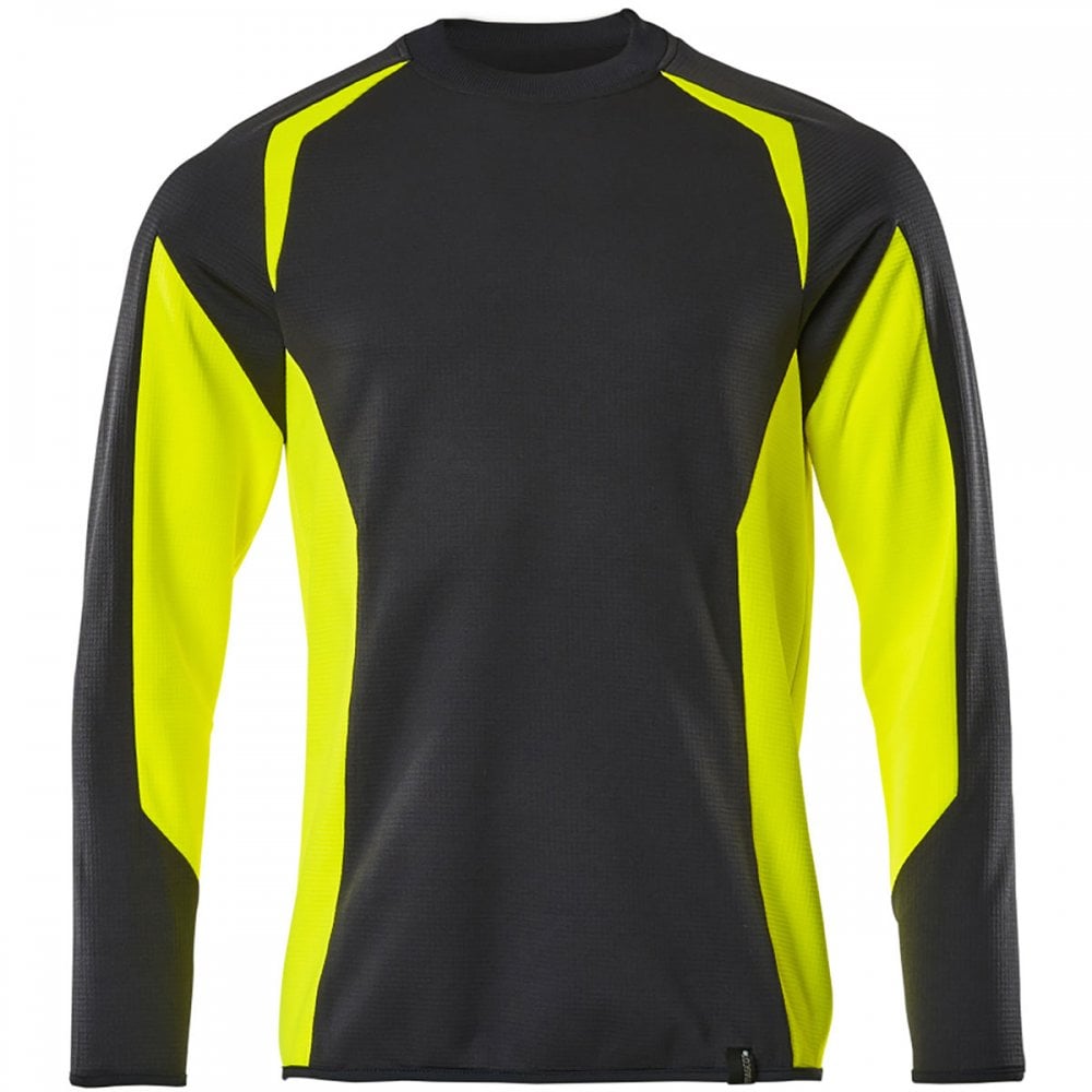 22084 Accelerate Safe Sweatshirt Black/Hi-Vis Yellow 2XL *One Size Only - Outlet Store*