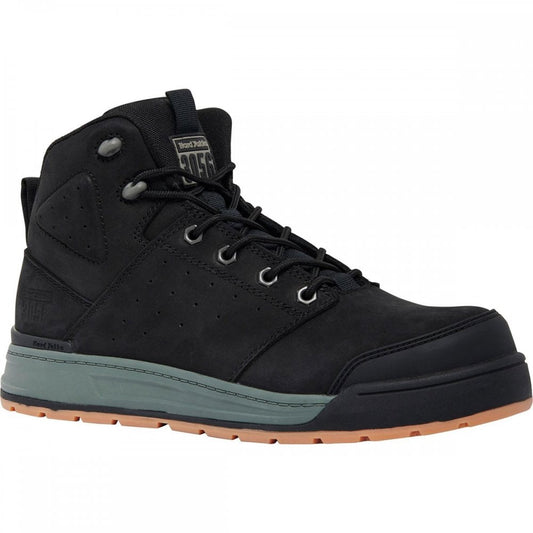3056 Lace Zip S1 Safety Boot UK9 - EU43 - US10 Black *One Size Only - Outlet Store*