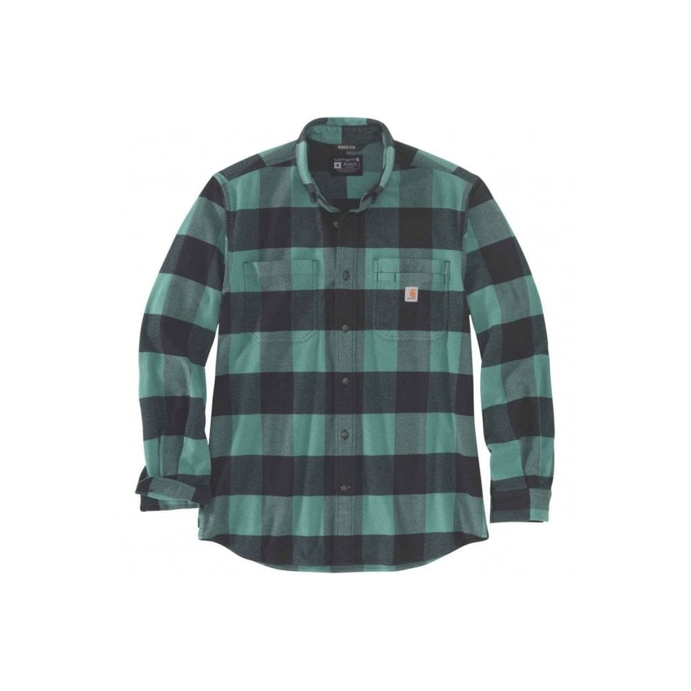 105432 Midweight Flannel Long Sleeve Plaid Shirt