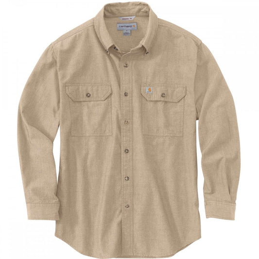 104368 Loose Chambray Long Sleeve Shirt