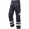 CT02 Ilfracombe Cargo Style Reflective Poly/Cotton Trouser Navy 33" 34" *One Size Only - Outlet Store*