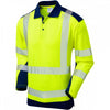P15 Wringcliff ISO 20471 Class 2 Dual Colour Coolviz Plus Long Sleeved Polo Shirt