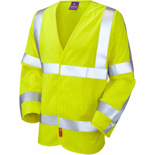 S17 Meshaw ISO 20471 Class 3 Limited Flame Spread Sleeved (EN 14116/EN 1149) Hi-Vis Yellow XL *One Size Only - Outlet Store*