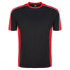 1008 Avocet Two Tone Polyester T-Shirt Black/Red XL *One Size Only - Outlet Store*