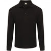 1170 Weaver Premium Long Sleeve Poloshirt Black M *One Size Only - Outlet Store*