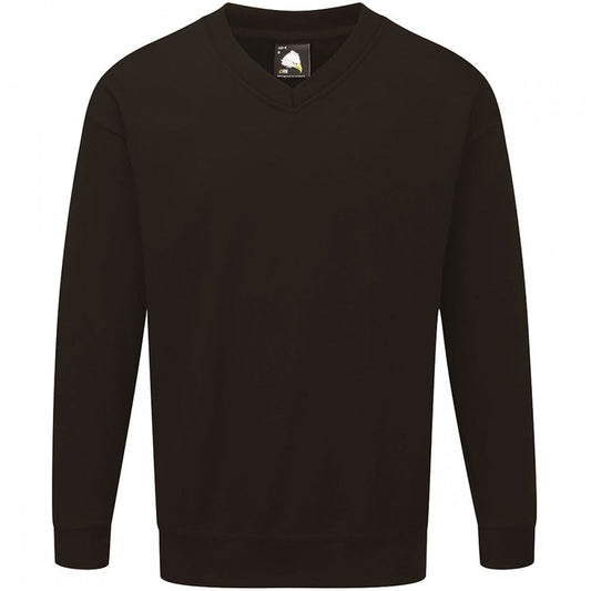 1260 Buzzard V-neck Sweatshirt Black 5XL *One Size Only - Outlet Store*