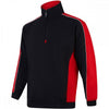 1288 Avocet Two Tone 1/4 Zip Sweatshirt Black/Red 2XL *One Size Only - Outlet Store*