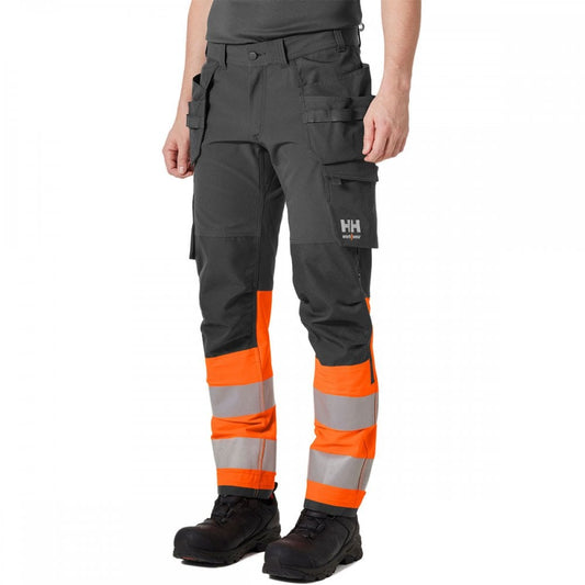77427 Alna 4X Construction Trouser Class 1 Orange/Ebony 32.5" 46.5" *One Size Only - Outlet Store*