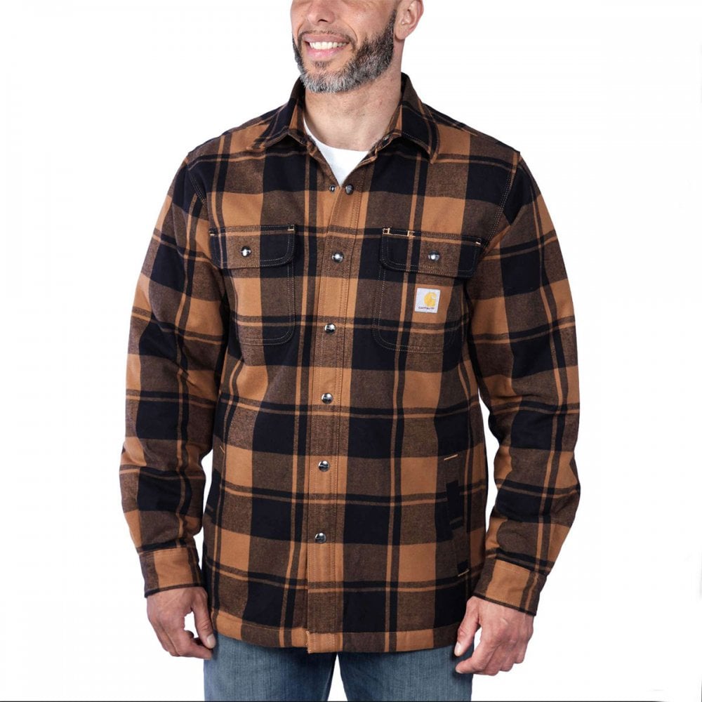 105939 Flannel Sherpa-Lined Shirt Jacket