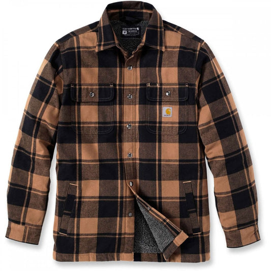 105939 Flannel Sherpa-Lined Shirt Jacket