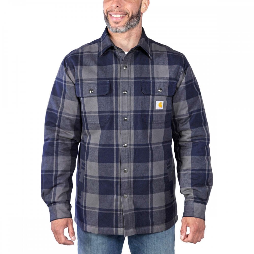 105939 Flannel Sherpa-Lined Shirt Jacket