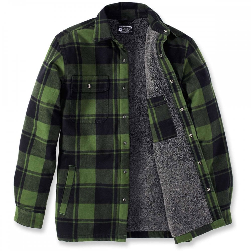 105939 Flannel Sherpa-Lined Shirt Jacket