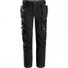6275 AllroundWork  4-way Stretch Trousers With Holster Pockets Black 35" 35" *One Size Only - Outlet Store*