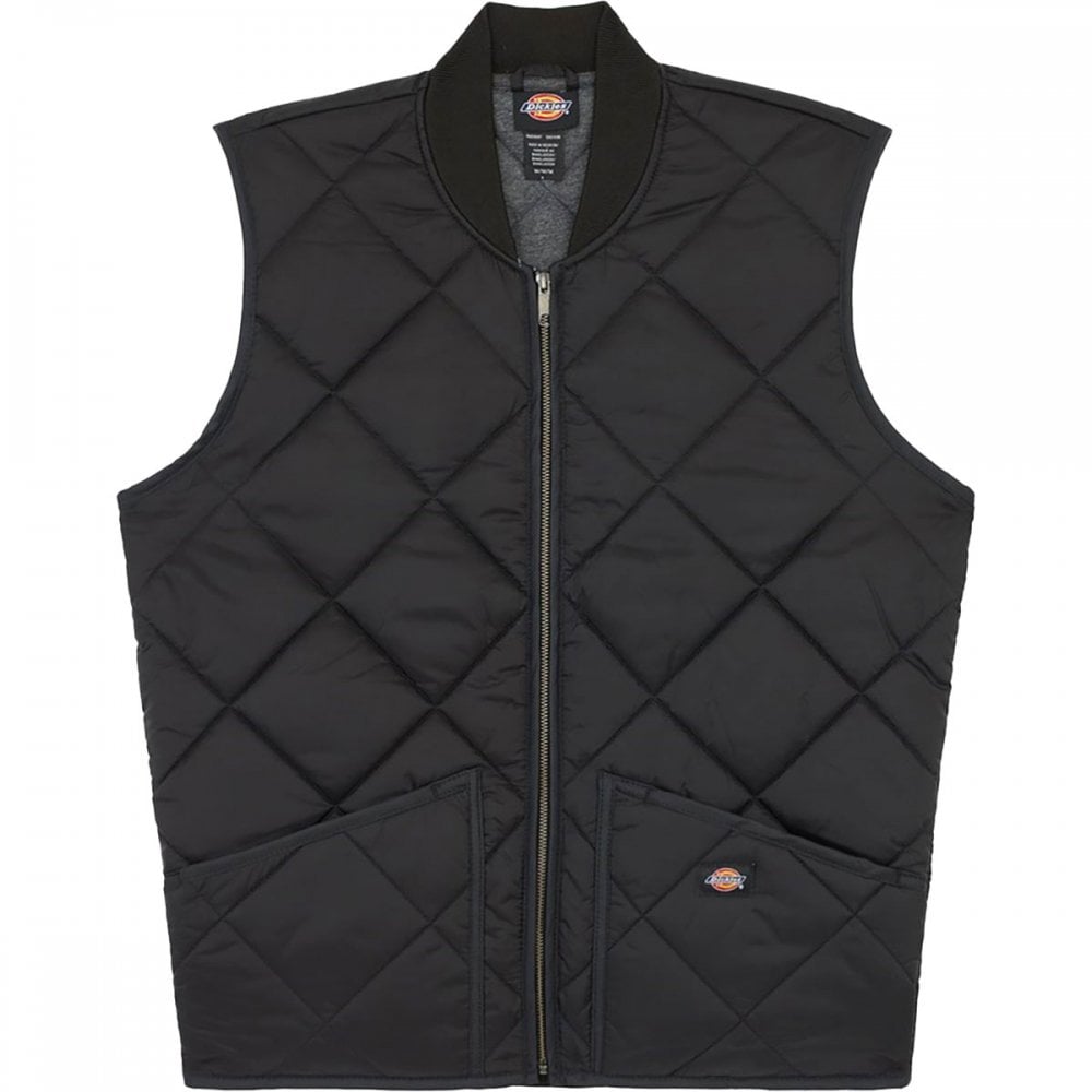 Diamond Quilted Gilet Black M *One Size Only - Outlet Store*