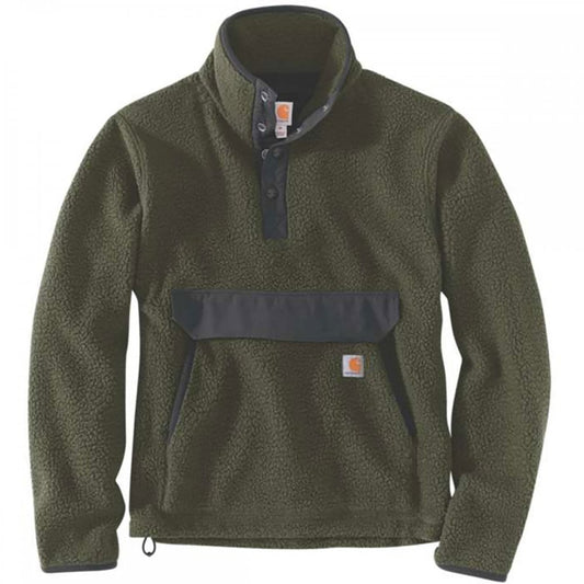 104991 Relaxed Fit Fleece Pullover Basil Heather 2XL *One Size Only - Outlet Store*