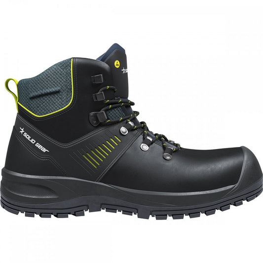 SG73102 Solid Gear Ion Mid S3L Safety Shoes UK9 - EU43 - US10 Black/Yellow *One Size Only - Outlet Store*