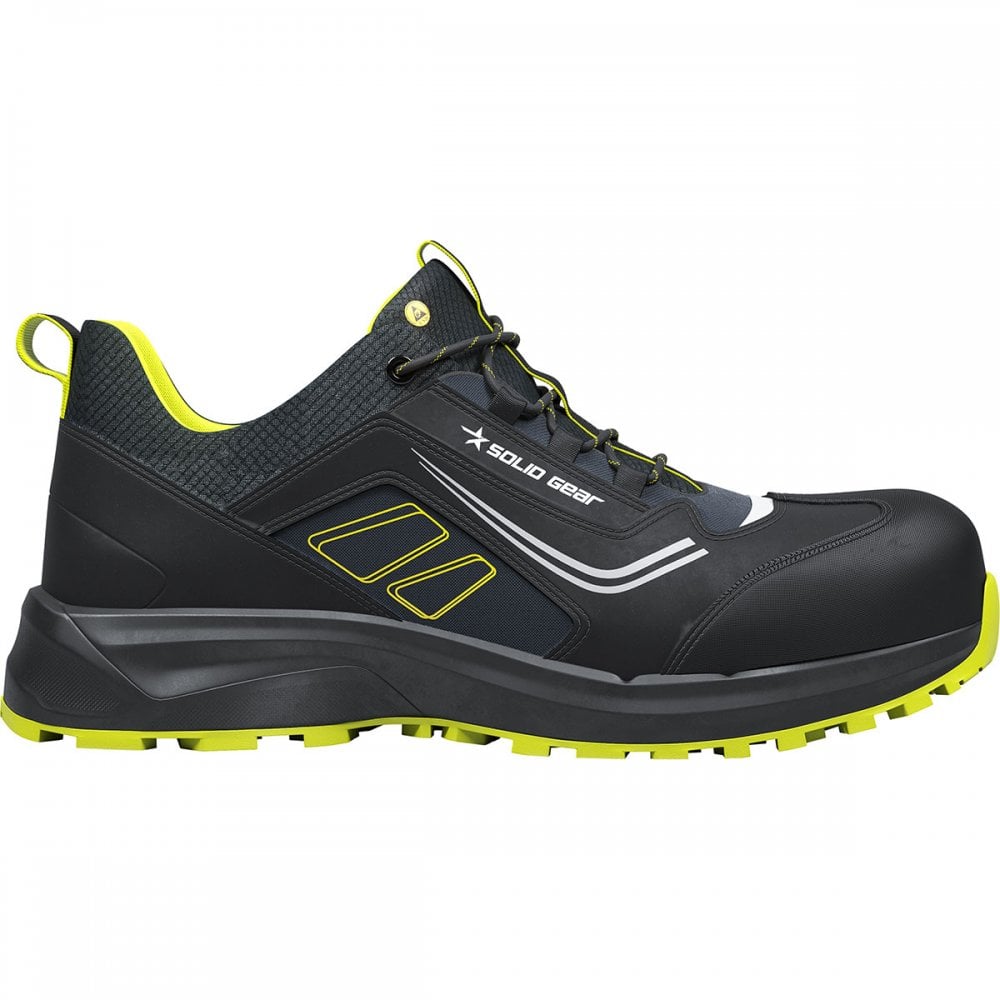 SG80201 Solid Gear Adapt Low S3L Safety Shoes UK5.5 - EU39 - US6.5 Black/Yellow *One Size Only - Outlet Store*