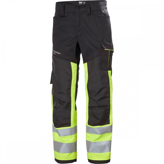 77420 Alna 2.0 Hi Vis Work Trousers Class 1 Yellow/Ebony 30" 35.5" *One Size Only - Outlet Store*