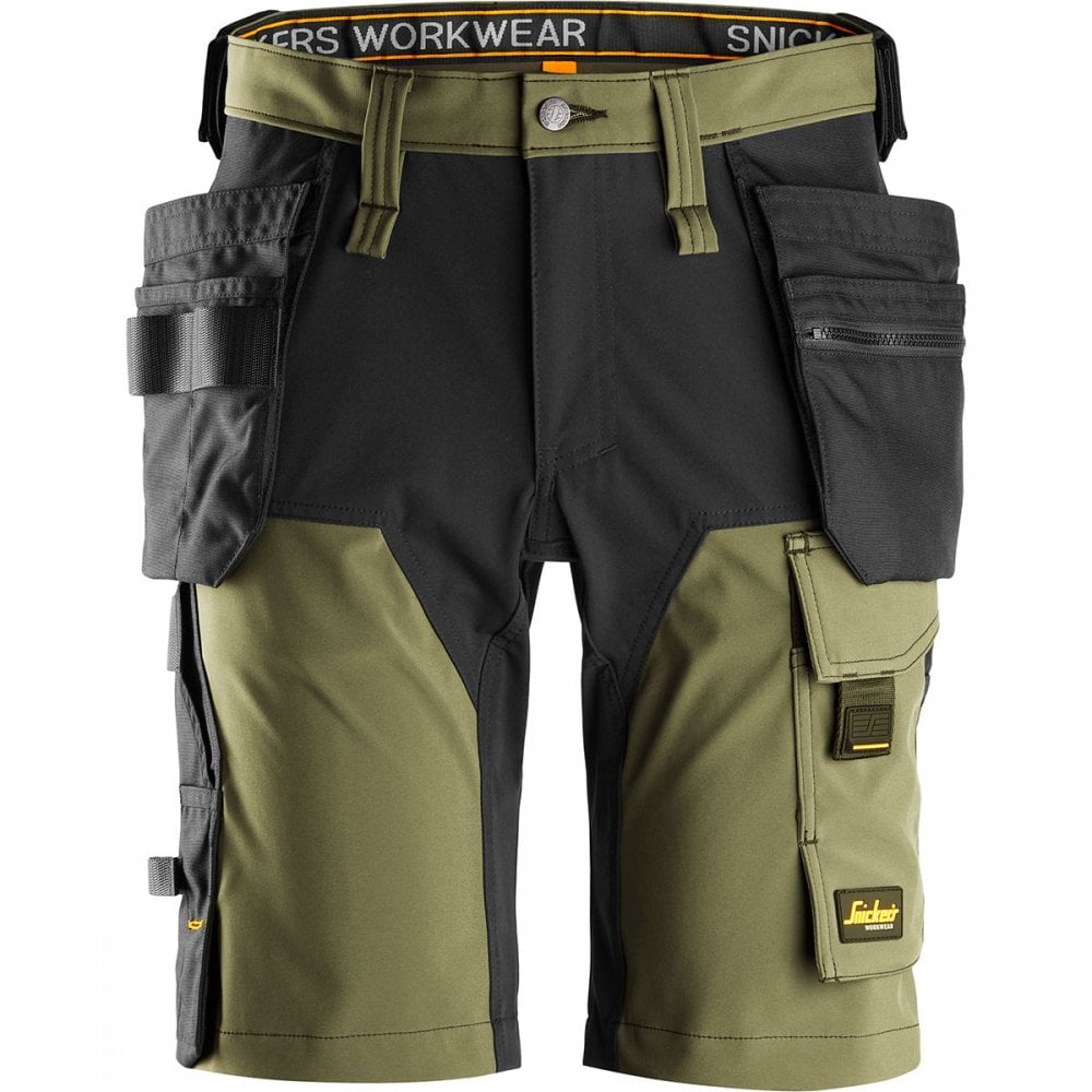 6175 AllroundWork 4-way STRETCH Short Holster Pockets Black 35" *One Size Only - Outlet Store*