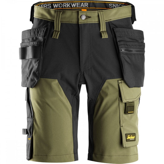 6175 AllroundWork 4-way STRETCH Short Holster Pockets Black 35" *One Size Only - Outlet Store*