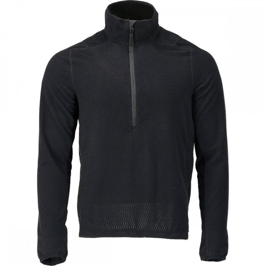 22703 Microfleece jumper with half zip Black M *One Size Only - Outlet Store*
