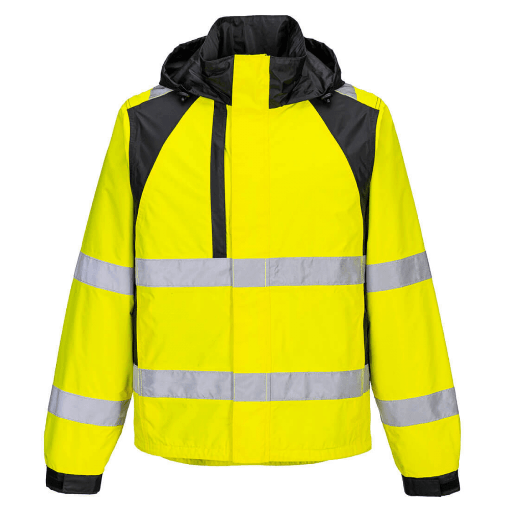 CD860 WX2 Eco Hi-Vis Rain Jacket Yellow/Black L *One Size Only - Outlet Store*