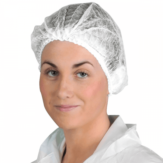 D100 PP Disposable Mob Cap (PK3000) White One Size *One Size Only - Outlet Store*