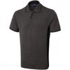 UC117 Two Tone Poloshirt Charcoal/Black 2XL *One Size Only - Outlet Store*