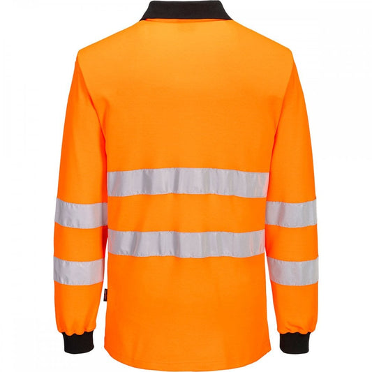 PW220 PW2 Hi-Vis Polo Shirt Long Sleeve
