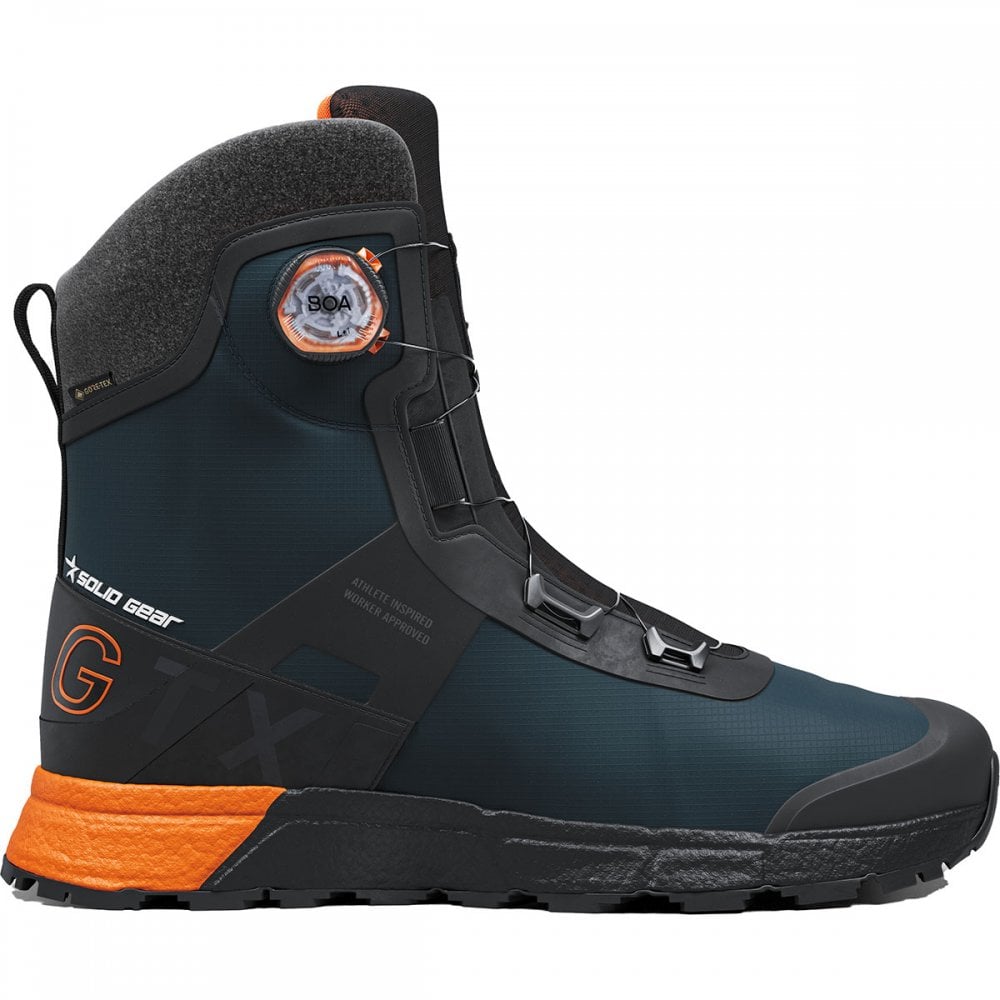 SG16006 Solid Gear GORE-TEX Non Safety Bound GTX High O6 Occupational Boot UK12 - EU47 - US13 Blue/Orange *One Size Only - Outlet Store*