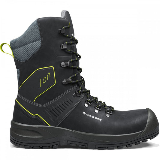 SG73103 Solid Gear Ion High S3L Safety Boot UK9 - EU43 - US10 Black/Green *One Size Only - Outlet Store*
