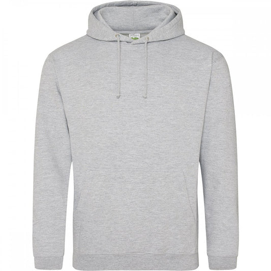 JH001 College Hoodie Heather Grey S *One Size Only - Outlet Store*