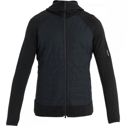 Mens Merino Blend Quantum Hybrid Long Sleeve Zip Hoodie