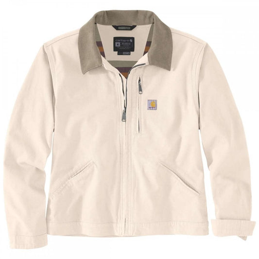 106208 Womens Relaxed Fit Canvas Detroit Jacket Natural XS *One Size Only - Outlet Store*