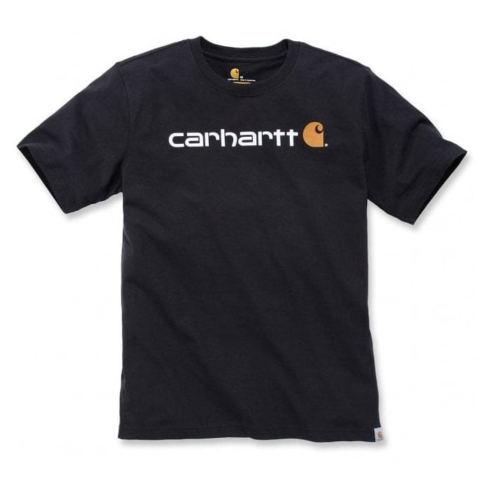 103361 Core Logo T-Shirt Short Sleeve Relaxed Loose Fit Carbon Heather 2XL *One Size Only - Outlet Store*