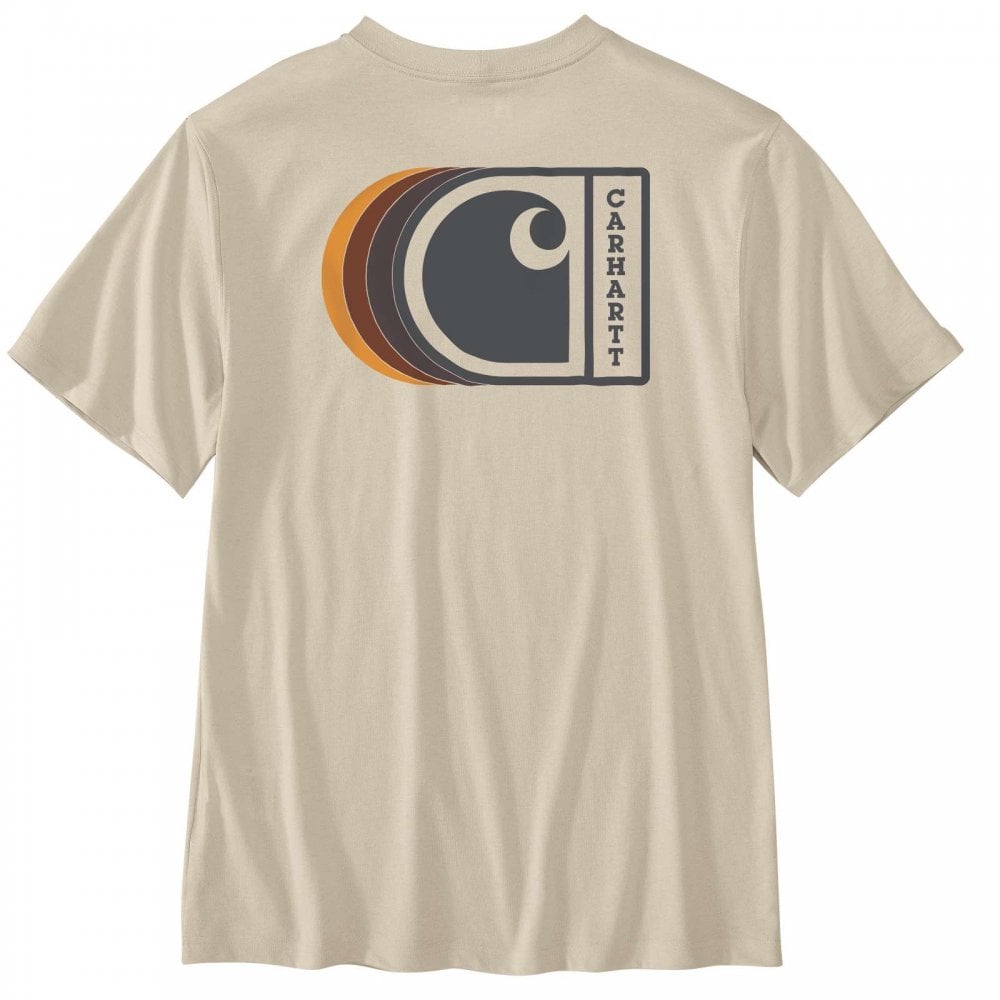 107048 Relaxed Fit Lightweight Short-Sleeve C Graphic T-Shirt