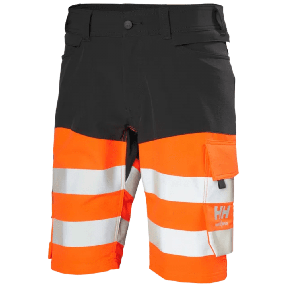 77434 Alna 4X HH Connect Hi Vis Shorts Orange/Ebony 31" 30" *One Size Only - Outlet Store*