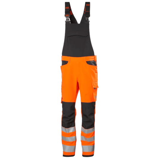 77549 Alna 4X Hi Vis Work Bib Class 2 Orange/Ebony 31" 30" *One Size Only - Outlet Store*