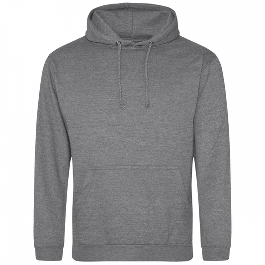 JH001 College Hoodie Graphite Heather M *One Size Only - Outlet Store*