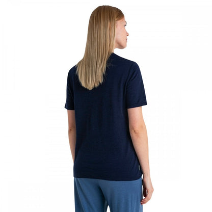 Womens Merino Linen Short Sleeve T-Shirt