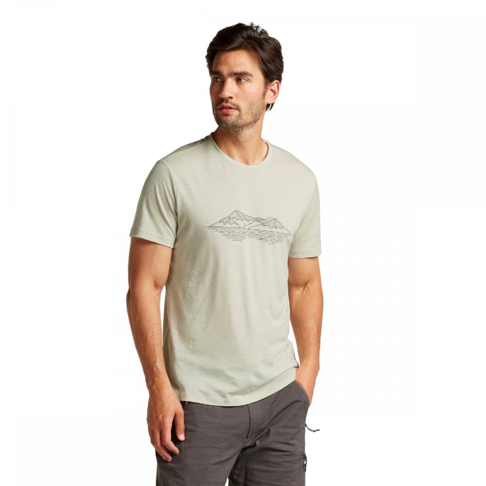 Mens Merino 150 Tech Lite Short Sleeve T-Shirt Pukaki Reflected