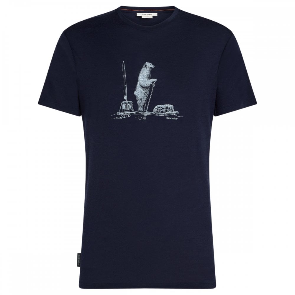 Mens Merino 150 Tech Lite Short Sleeve T-Shirt Polar Paddle