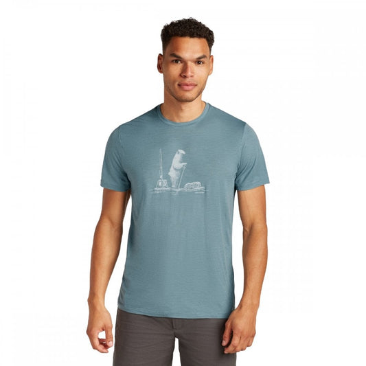 Mens Merino 150 Tech Lite Short Sleeve T-Shirt Polar Paddle