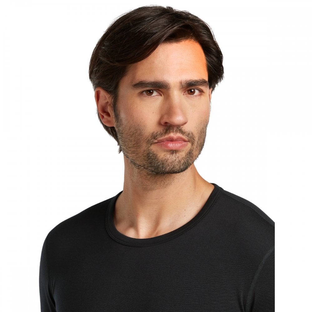 Mens Merino Blend Core Heavyweight Long Sleeve Crewe Thermal Top