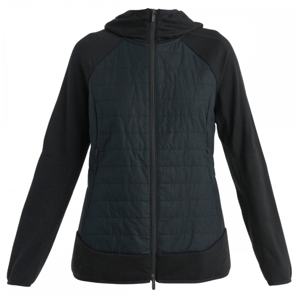 Womens Merino Blend Quantum Hybrid Long Sleeve Zip Hoodie