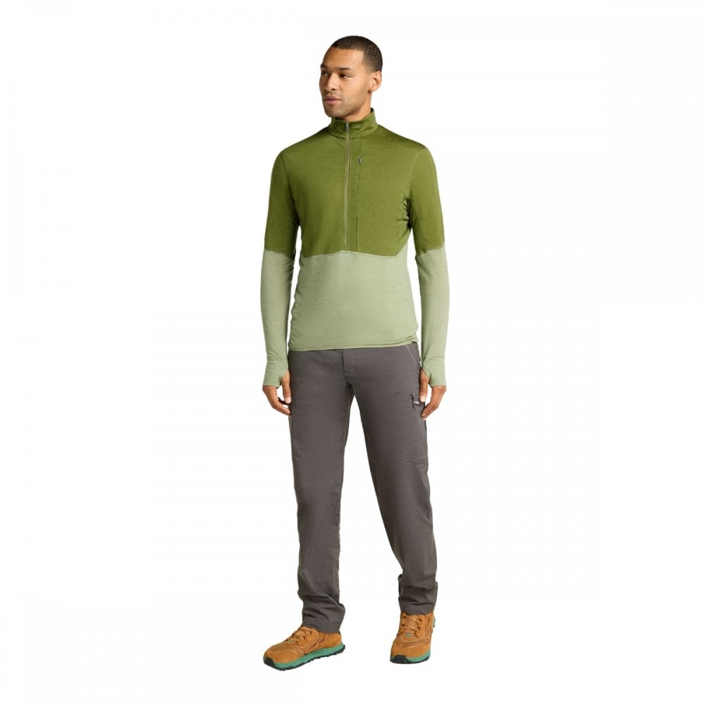 Mens Merino Blend 200 Realfleece™ Descender Long Sleeve Half Zip Jacket