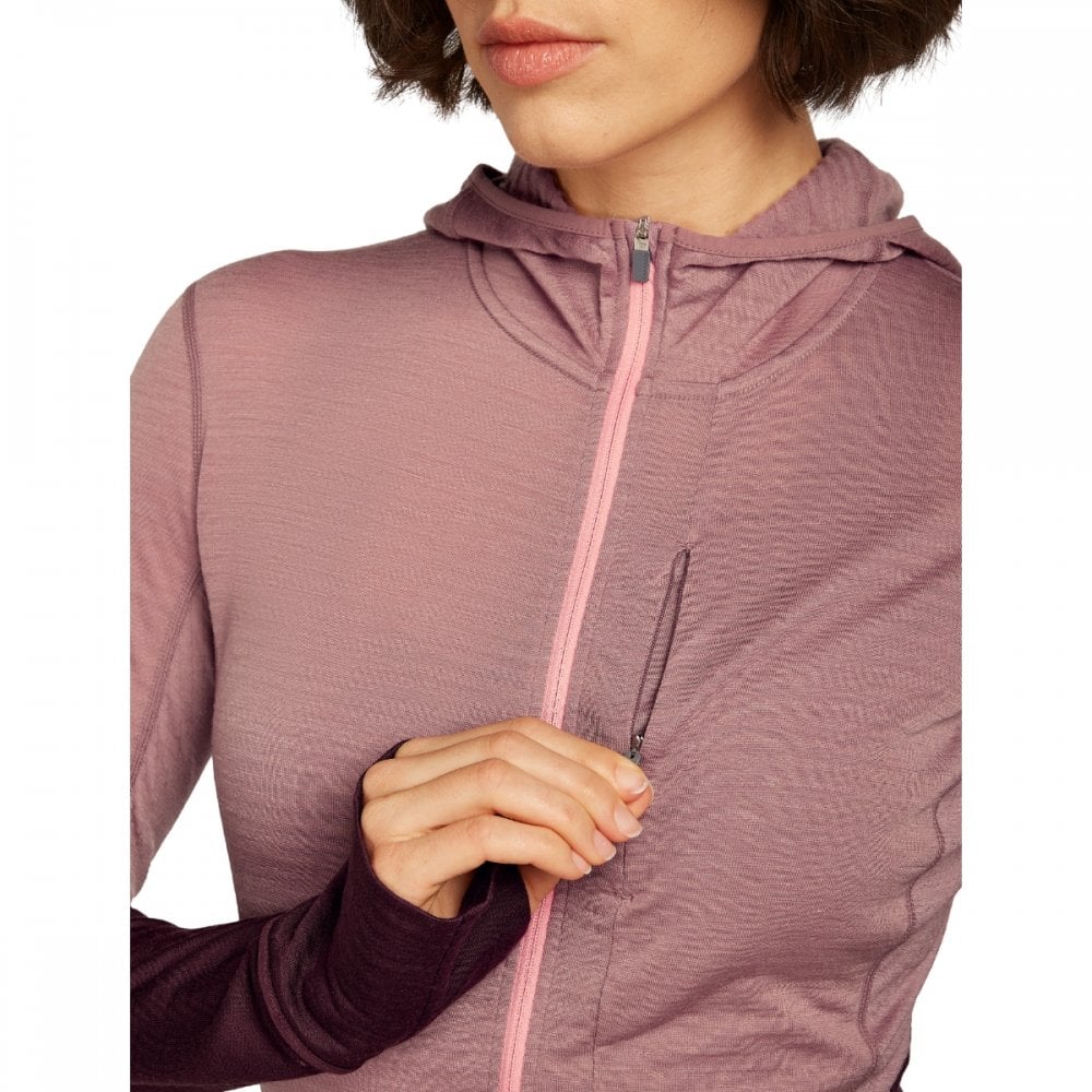 Womens Merino Blend 200 Realfleece™ Descender Long Sleeve Zip Hoodie