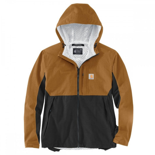 105751 Relaxed Fit Packable Jacket Carhartt Brown/Black 2XL *One Size Only - Outlet Store*